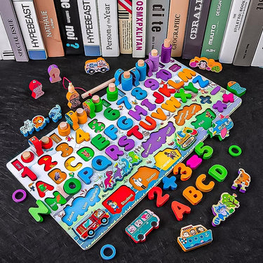 Wooden Multi-functional Preschool Learning Board